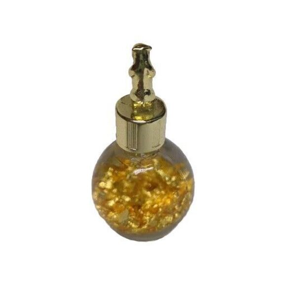 Madrid Spain Gold 24k Flakes (1 oz. Miner's Assay Bottle) BEAR Top - Oso Espana - Picture 4 of 6